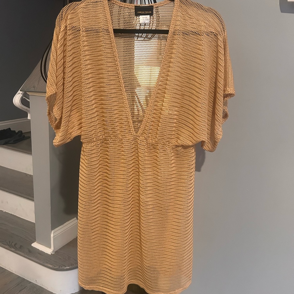 Jordan Taylor Beige Knit Cover-Up